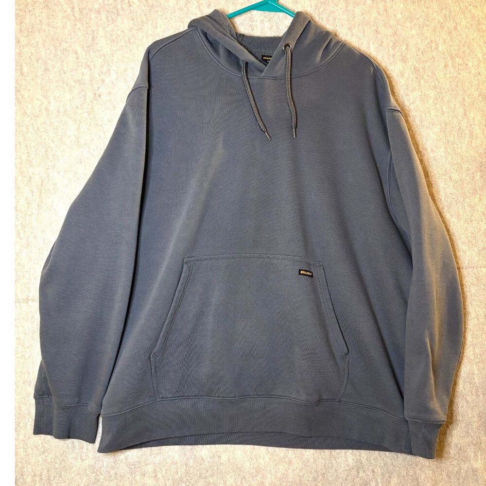Brahma Mens 2XL Gray Pullover Hoodie Workwear Fleece Kangaroo Pocket